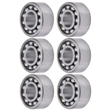 Kit di cuscinetti a sfere in acciaio 6 pezzi 2202 15x35x14mm