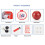 Set da pallacanestro 34 x 30 cm con canestro e pallone 8