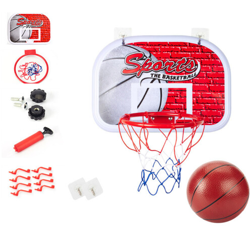 Set da pallacanestro 34 x 30 cm con canestro e pallone 2