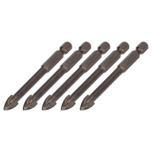 5 piezas de brocas de carburo, con vástago hexagonal de 1/4 de pulgada y diámetro de 8 mm