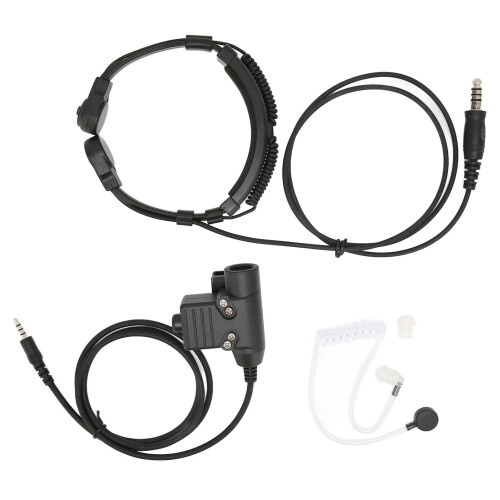 Cuffia con microfono a gola, spina da 7,1 mm, nera, 50 mW 1