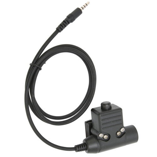 Cuffia con microfono a gola, spina da 7,1 mm, nera, 50 mW 2