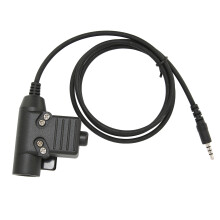 Micrófono de garganta U94 PTT 50 mW 32 Ω Negro enchufe de 3,5 mm
