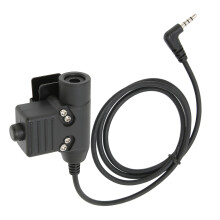 Adaptador de sistema para auriculares U94 PTT, micrófono, negro, 50mW
