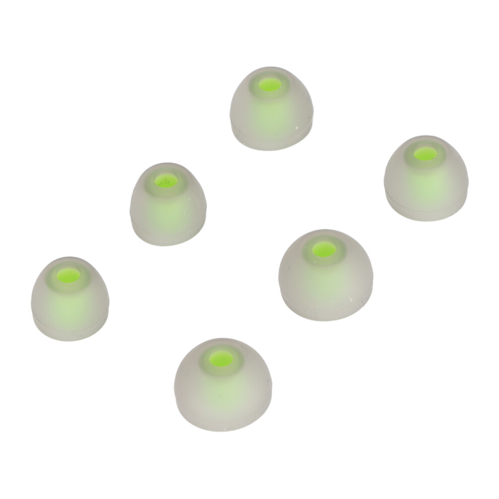 3 Size 6 Pcs Replacement Earplugs Soft Silicone Eartips Noise Reducing Earbuds For Earphonesgreen Gray 9421321824136