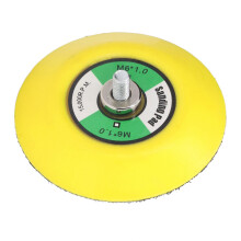 Placa de respaldo de PU de 3 pulgadas M6x1 15000RPM Amarilla Hook&Loop