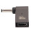 Plateado 100W PD Flash Tipo-C hembra DC 3.5x1.35mm 10
