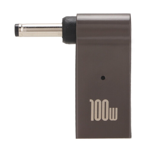 Plateado 100W PD Flash Tipo-C hembra DC 3.5x1.35mm 1