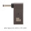 Plateado 100W PD Flash Tipo-C hembra DC 3.5x1.35mm 9