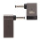 Plateado 100W PD Flash Tipo-C hembra DC 3.5x1.35mm 1