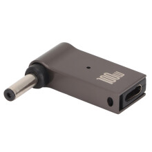 Cargador PD Type-C FtoDC de 100W, Plateado, 4x1.35mm