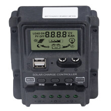 K1688 30A 12V/24V Regolatore solare a doppia porta USB Nero