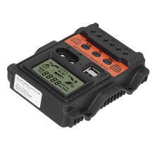 K1688 Cargador Solar PWM LCD 12V/24V 20A Naranja