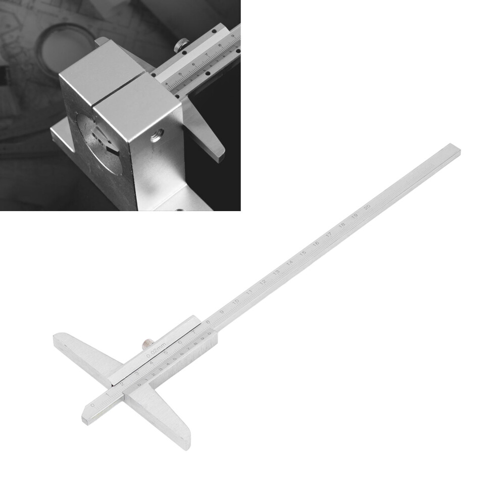 Depth Vernier Caliper High Carbon Steel Measuring Tool For Metal Processing 0.02Mm Accuracy0-200Mm 8041321830251
