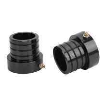 Kit de 2 piezas de sellos para el tubo del eje delantero de aluminio macizo, negro