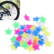 36 piezas de clips para abalorios de plástico multicolores con forma de estrella para rueda