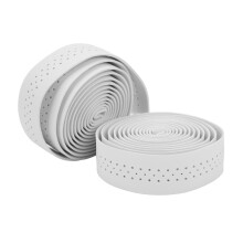 1 Pair Waterproof Bicycle Handlebar Tape Skid Resistance PU Leather Road Vehicle Handlebar TapeWhite