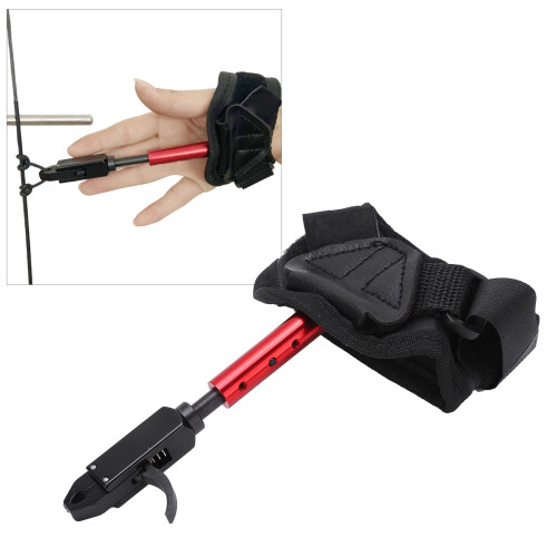 Compound Bow Release Wristband Adjustable 360 Rotation Archery Release Aids Strap for Left Right Hand