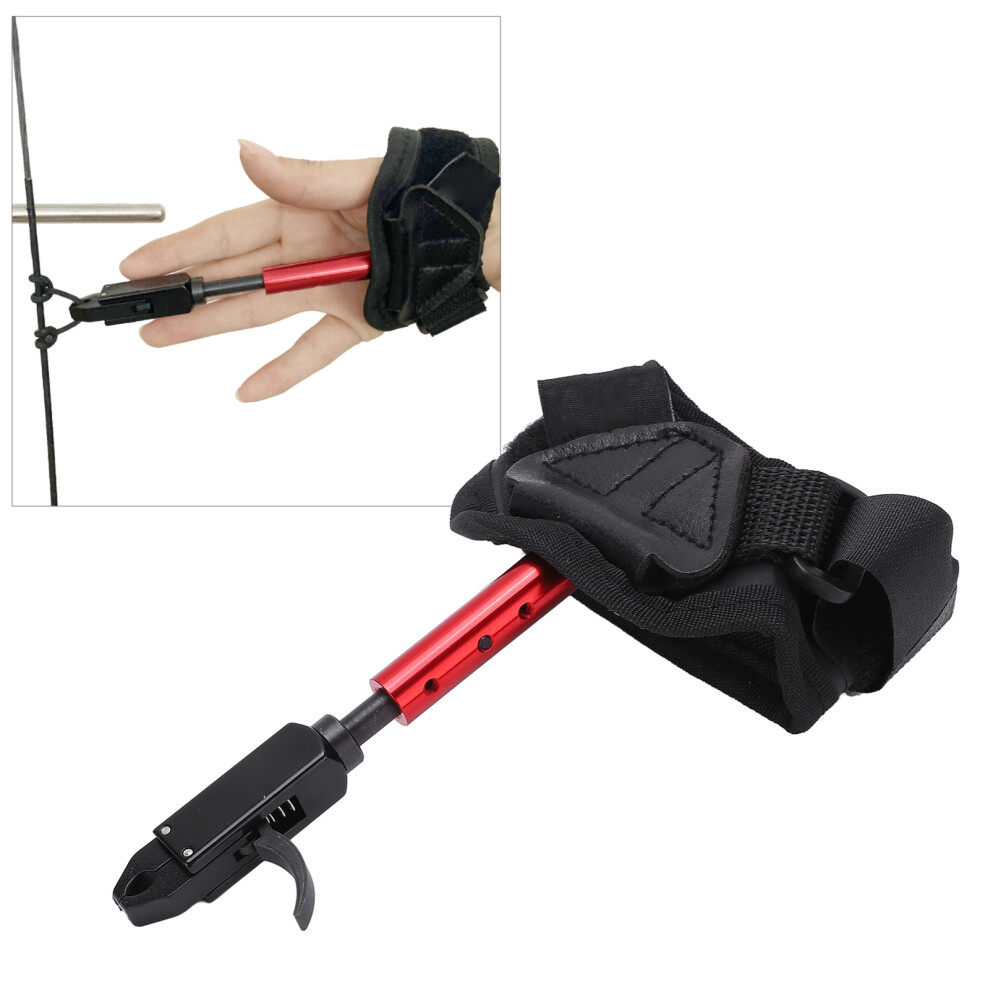 Compound Bow Release Wristband Adjustable 360 Rotation Archery Release Aids Strap for Left Right Hand