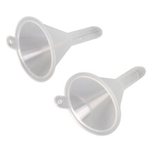 2 piezas de embudo mini de plástico transparente y portátil