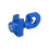 Tensor de cadena plegable de aluminio azul 24x20x4mm 5