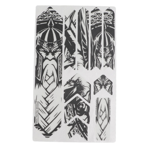 ENLEE 3D MTB Knight Pegatina Protectora 34.2x20.5cm 1