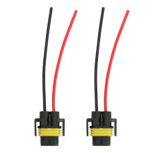 Connettore per fari antinebbia H11-1 12V 10A 10 cm ABS 2 pezzi