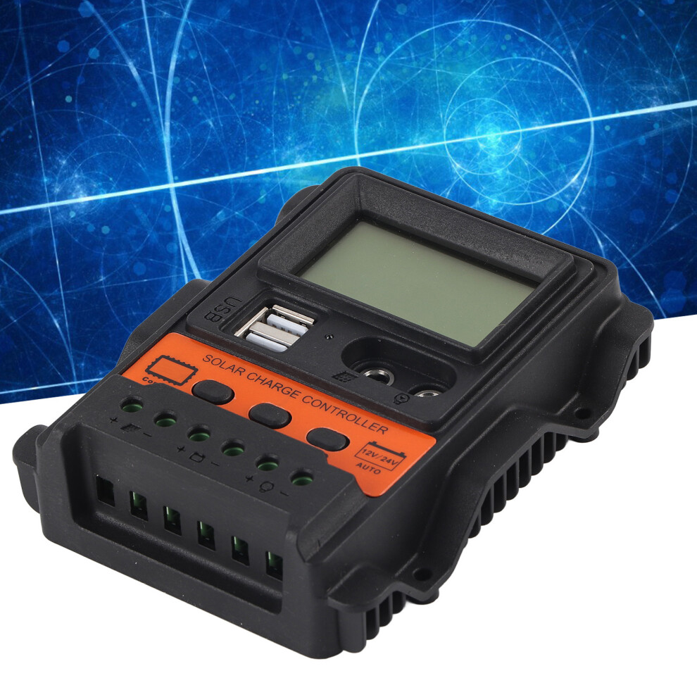 Solar Charge Controller Lcd Display 2 Usb Output Pwm Panel Charging Regulator 12V 24V10a 130W 260W 8731321830008