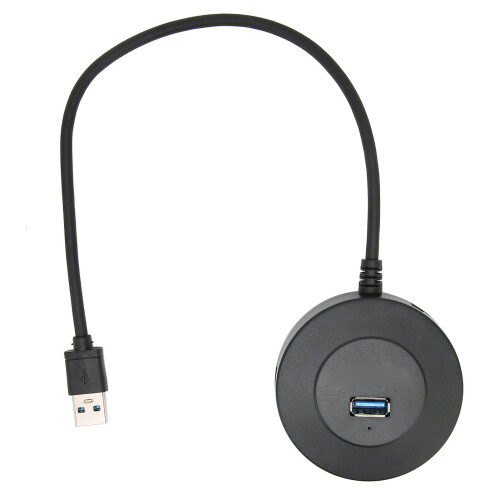 Hub USB 3.0 a 4 porte, compatto, ABS, sovracorrente 1