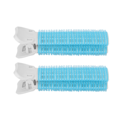 2 pezzi Clip per rulli volumizzanti per capelli 10.5x3.5x3 cm Blu 1