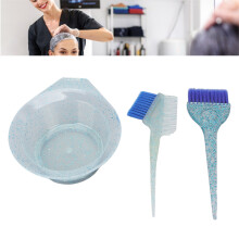 Haarfärbe-Bürstenset 3 Stück Haarfärbe-Kamm für Friseursalon Zuhause Blau