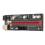 Extensor PCIe 1X-16X para tarjetas gráficas, 60 cm, USB 3.0, rojo 4