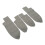 Copri-bracciolo CR-V 2007-2011, 4 pezzi, microfibra grigia 4