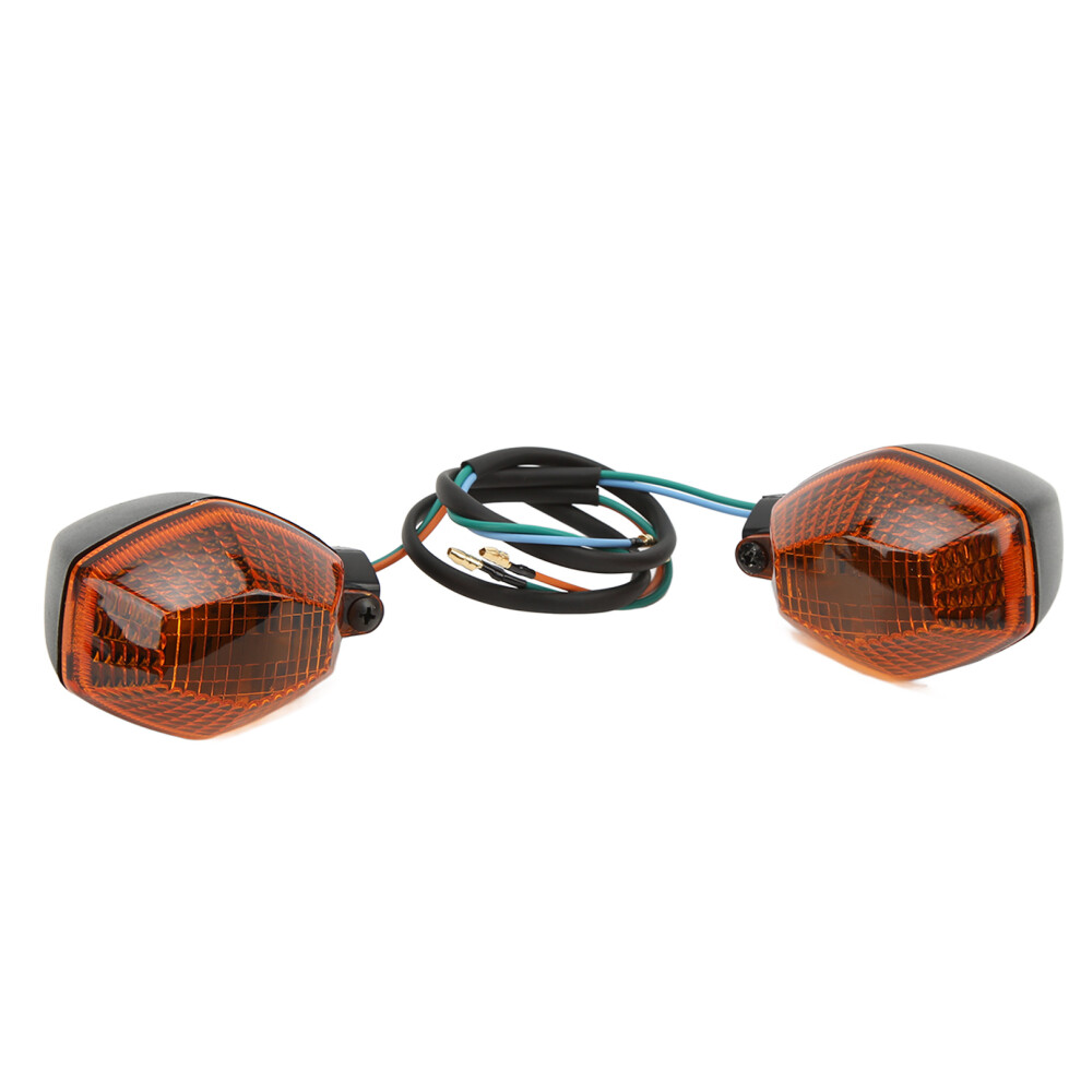 2Pcs Motorcycle Front Rear Turn Signal Lights Indicator Lamp Replacement For Suzuki Dl 1000 650 Vstrom(Yellow) Yellow 4681321835166