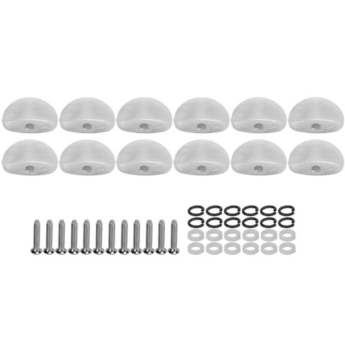 Ensemble de 12 mécaniques d'accordage pour guitare – blanc nacré 1