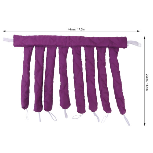 2 pezzi bigodini per capelli senza calore 29 x 44 cm cotone 2