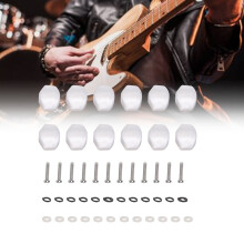 12 pièces de chevilles d'accordage pour guitare en plastique blanc nacré, petites