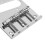 Pont fixe pour guitare électrique à 3 sillets argent 3