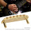 Queue d'attache Jazzmaster à 6 cordes, pont en métal doré. 8