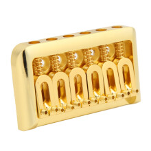 Puente fijo de guitarra hardtail de 76mm dorado 138g