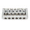 Ponte hardtail per chitarra da 76 mm, 138 g, argento 15