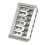 Ponte hardtail per chitarra da 76 mm, 138 g, argento 16