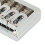Ponte hardtail per chitarra da 76 mm, 138 g, argento 8