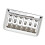 Ponte hardtail per chitarra da 76 mm, 138 g, argento 7