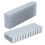 Aluminium-Heizkörper 2 Stück Kühlmodule 120x40x20mm Schlitzdesign 15