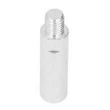 Eje de extensión para pulidora rotativa, 80 mm, M14, plateado