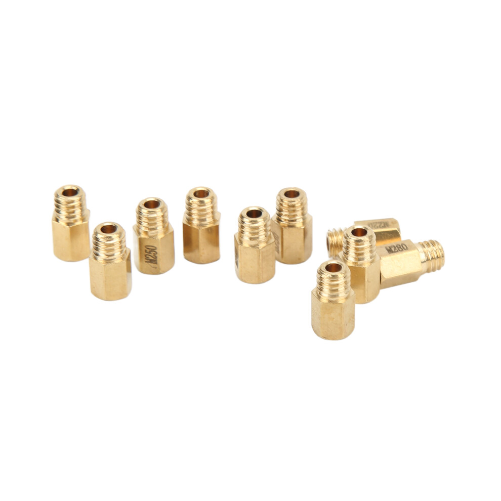 10Pcs/Set Carburetor Main Jet Solid Brass Replacement For Mikuni Vm Tm Tmx Carb 200Â290 9361321835216