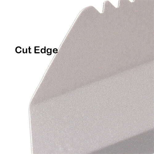 TA1 Pelle dentée en titane 206x42x15mm 30g 1
