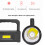 Linterna de foco 1500mAh, 86x100x200mm ABS/PS 6