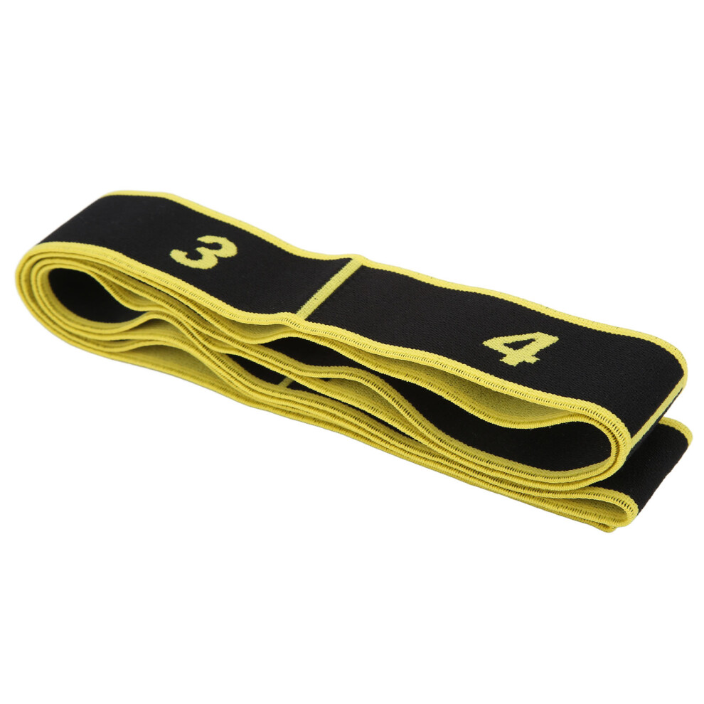 Adult Latin Dance Training Elastic Band Yoga Stretch Resistance Band for Exercising Fitness GymYellow